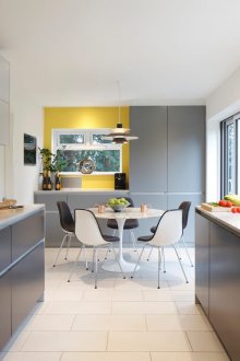 Design kitchen living room 20 sq m