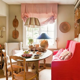Rustic living room kitchen design