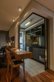 Living room kitchen design