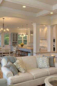French style living room kitchen design