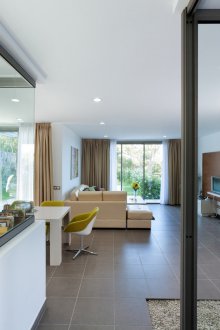 Design kitchen living room in the interior
