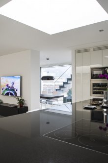 Design of living room kitchen island