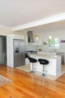 Kitchen design living room demarcation