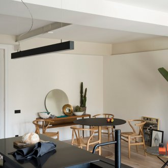 Retro living room kitchen design