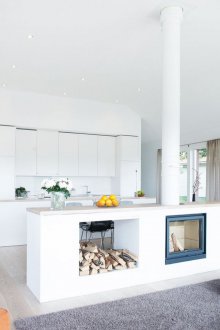 Scandinavian living room kitchen design