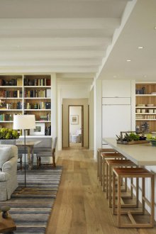 Cozy living room kitchen design
