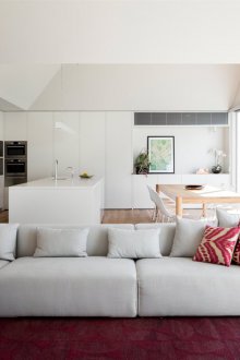 Design kitchen living room in a country house