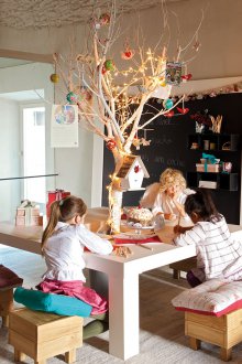 Decor by a children's tree