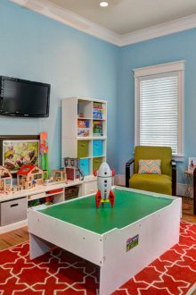 Space theme children's room decor