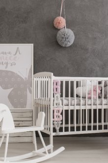 Decor of a children's room with furniture