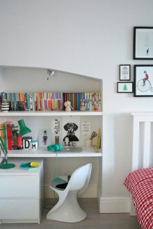 Decor of a children's room with a niche
