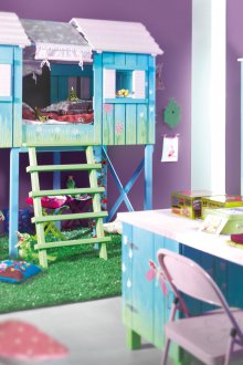 Furniture decor with drawings of a children's room