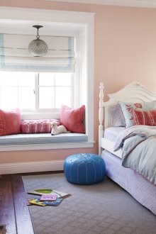 Pink kids room decor