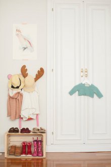 Kids room decor with wardrobe
