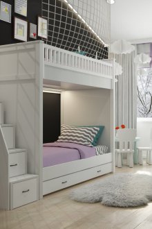 Παιδικό δωμάτιο για δύο παιδιά με wigwam