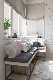 Styles of one-room apartments with a balcony