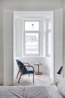 Styles of one-bedroom apartments with bay window