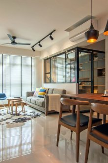 Styles of one-room apartments interior