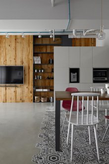 Studio apartment loft finish