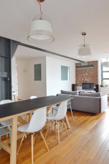 Studio apartment in a loft style