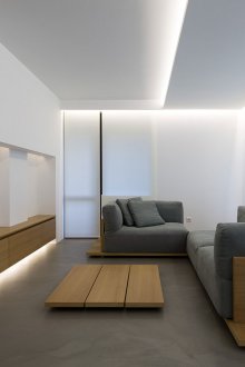 One-room Khrushchev in the style of minimalism