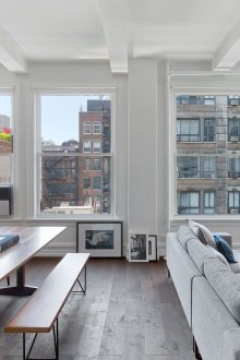 Styles of studio apartments with large windows