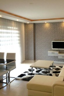 Styles of one-room apartments in a panel house