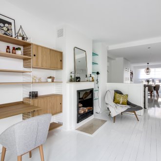 Scandinavian style large studio apartment