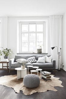 Studio apartment in Scandinavian style