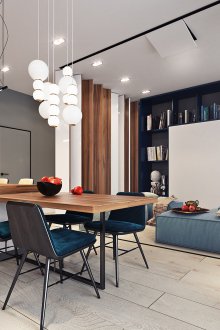 Ny design av kjøkkenet i industriell stil