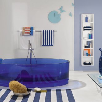 Mavi banyo ve aksesuarları