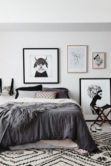 Imagens gráficas no interior do quarto