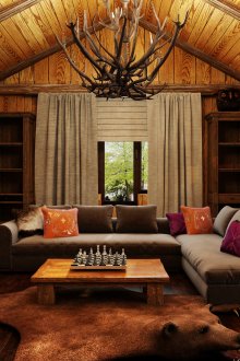 Projet de petit salon de style chalet
