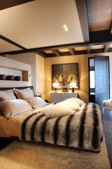 Chambre Chalet Beige et Noir