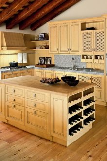 Cuisine en bois de style italien