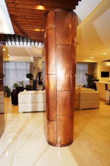 Colonna di rame all'interno