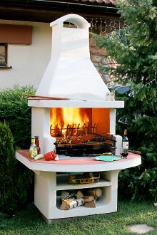 Kompakt Beyaz Barbekü Fırını