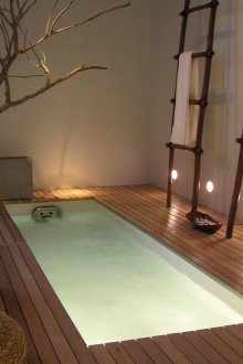 Japon tarzı modern banyo